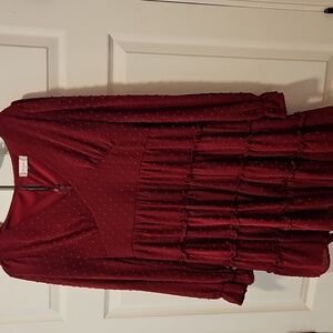 Altared State Burgundy Dress